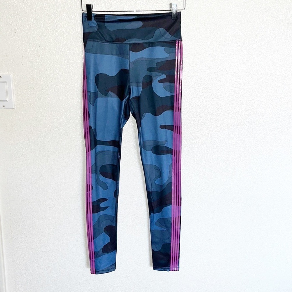 Noli Yoga High Waist Warrior Legging In Blue Camo